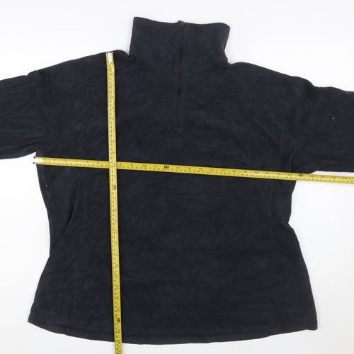 Columbia Men's Black 2XL Fleece 1/4 Zip Pullover Sweatshirt