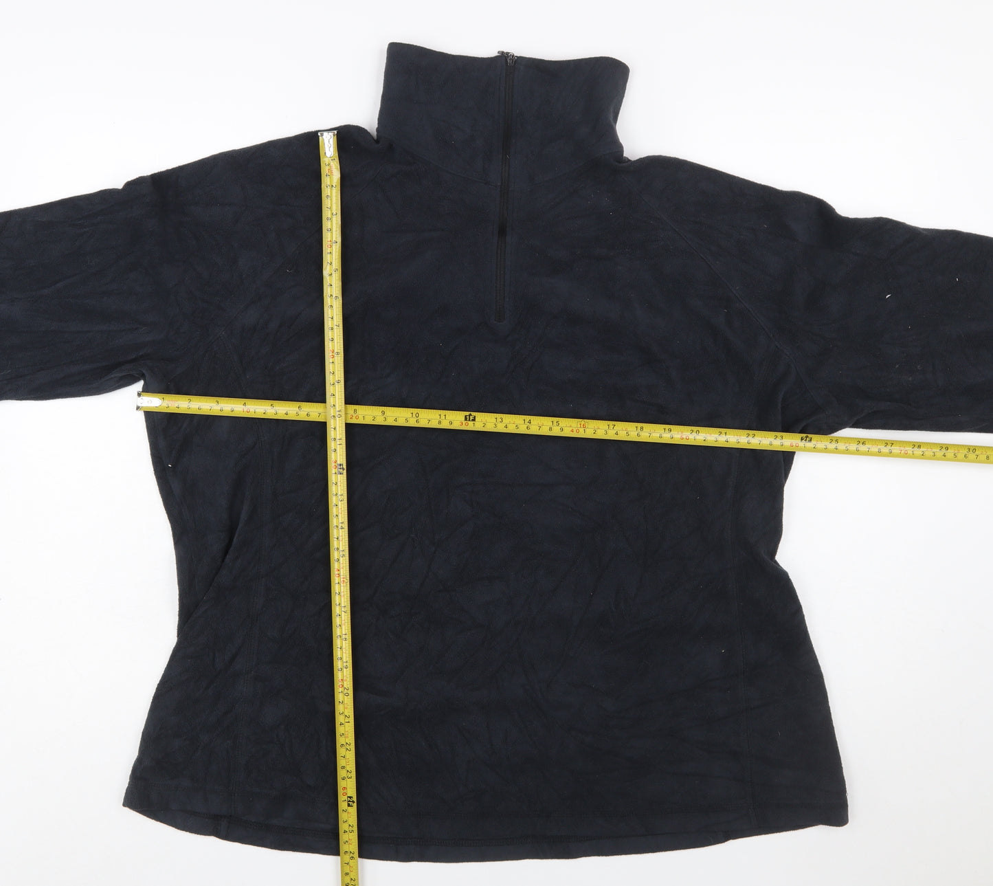 Columbia Men's Black 2XL Fleece 1/4 Zip Pullover Sweatshirt