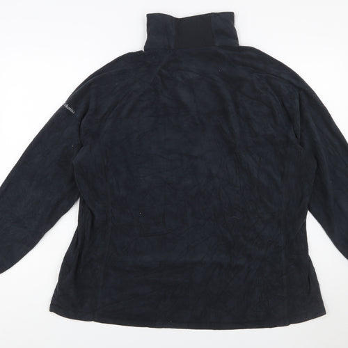 Columbia Men's Black 2XL Fleece 1/4 Zip Pullover Sweatshirt