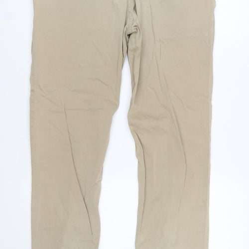 Hugo Boss Men's Beige Chino Trousers 36/32 Regular Fit Casual