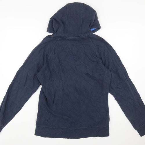 The North Face Womens Blue Pullover Hoodie Size L Cotton Blend