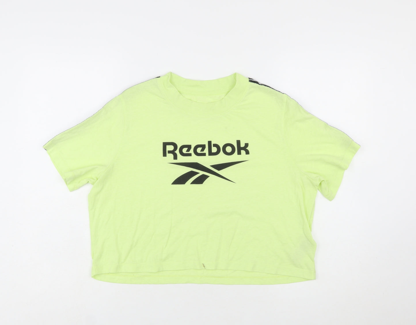 Reebok Womens Green Cropped T-Shirt XL