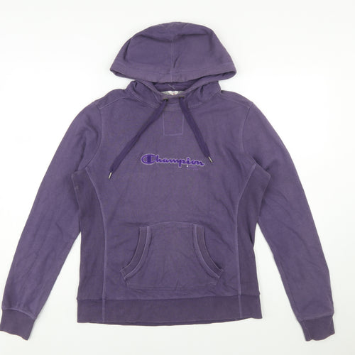 Champion Women's Purple Pullover Hoodie Size L Heritage Classics