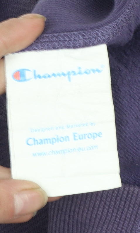 Champion Women's Purple Pullover Hoodie Size L Heritage Classics