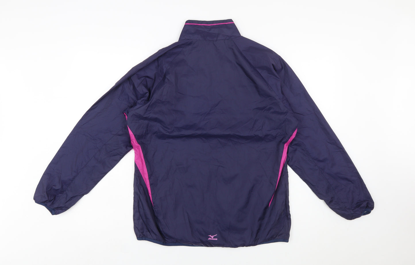 Mizuno Women's Purple Windbreaker Jacket M Breath Thermo Thermal Plus