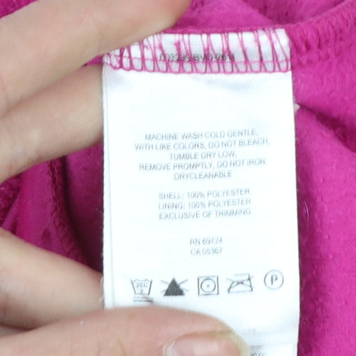Columbia Women's Pink Fleece Full Zip Jacket Size L