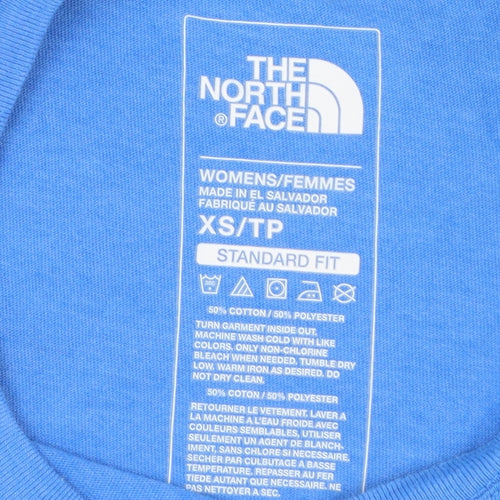 The North Face Women's Blue XS Basic Crew Neck Short Sleeve T-Shirt