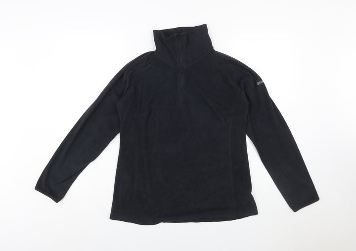 Columbia Women’s Black Fleece 1/2 Zip Pullover Sweatshirt Size L