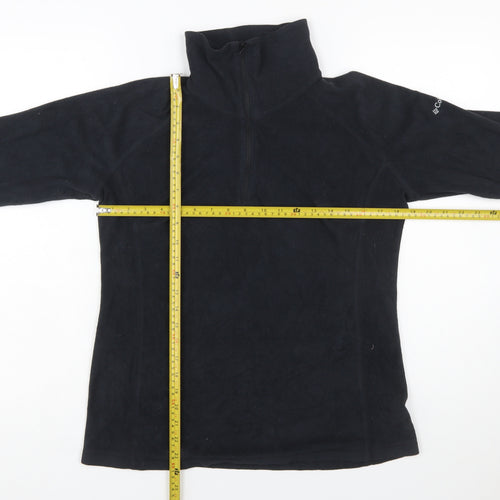 Columbia Women’s Black Fleece 1/2 Zip Pullover Sweatshirt Size L