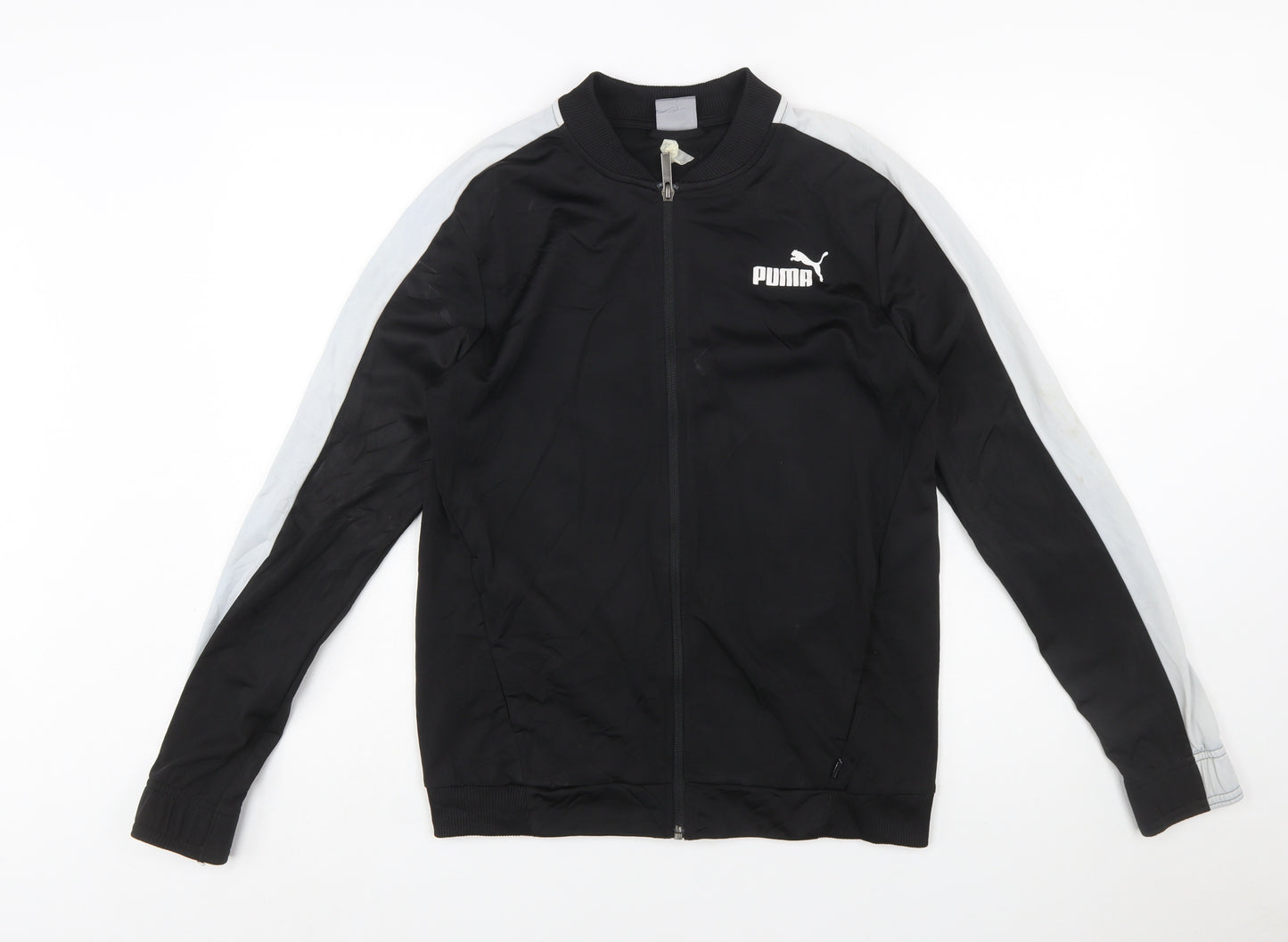 Puma Men's Black Full Zip Sports Sweatshirt Jacket Size S
