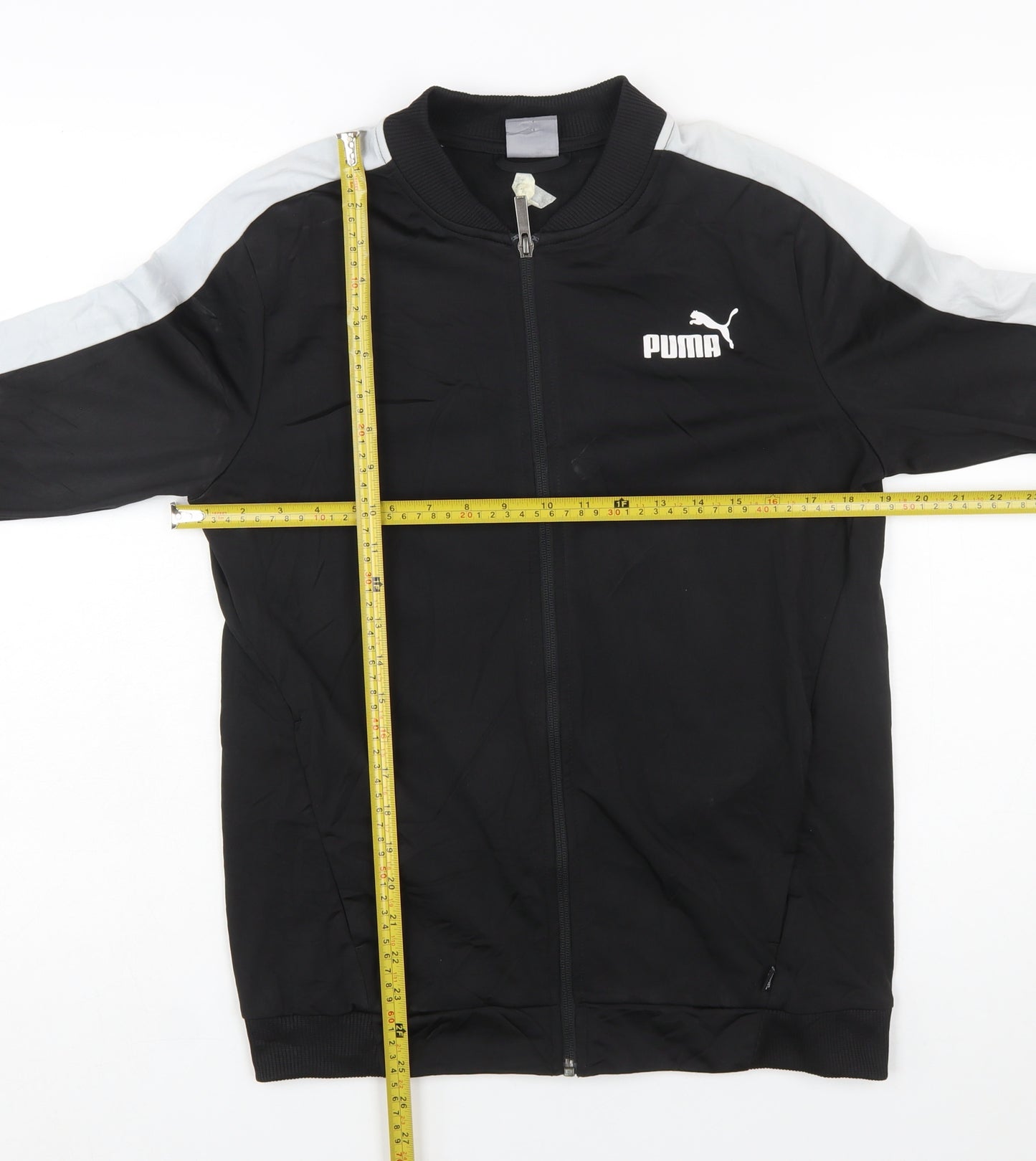 Puma Men's Black Full Zip Sports Sweatshirt Jacket Size S