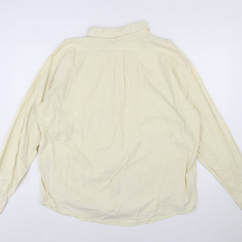 Polo Ralph Lauren Men's Beige Long Sleeve Classic Fit 2XL Cotton Button-Up Shirt