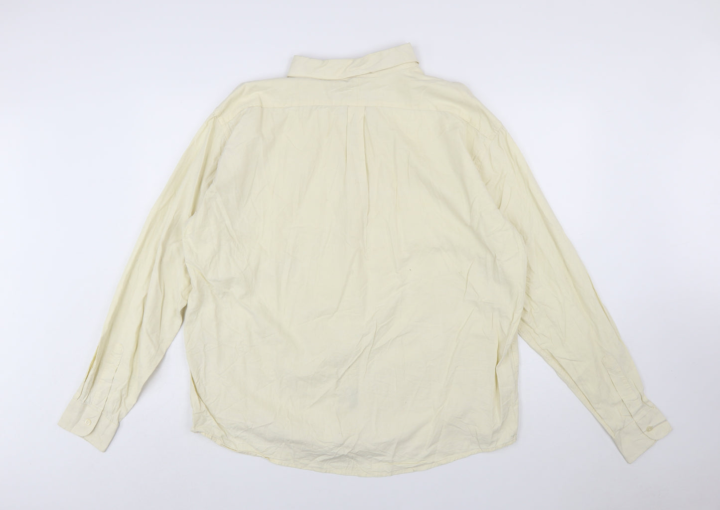 Polo Ralph Lauren Men's Beige Long Sleeve Classic Fit 2XL Cotton Button-Up Shirt
