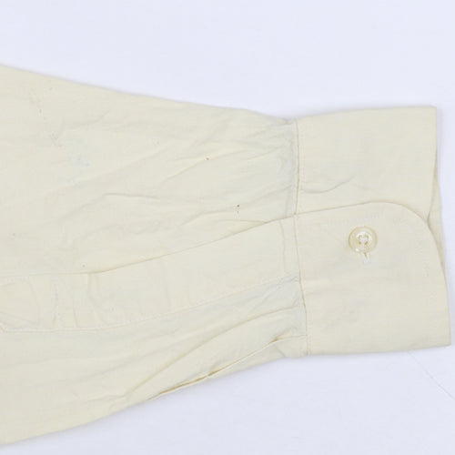 Polo Ralph Lauren Men's Beige Long Sleeve Classic Fit 2XL Cotton Button-Up Shirt