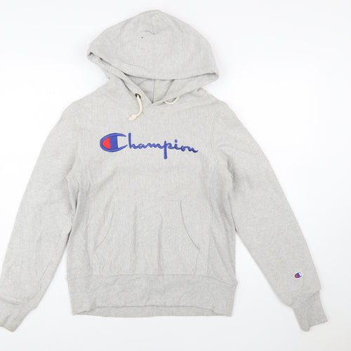 Champion Women's Grey Small Reverse Weave Pullover Hoodie