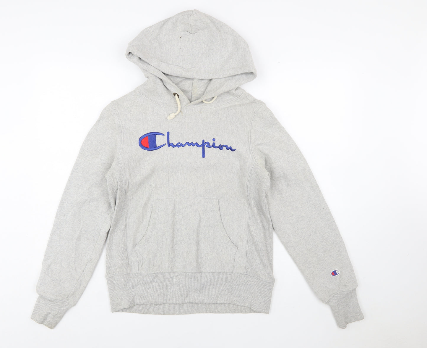 Champion Women's Grey Small Reverse Weave Pullover Hoodie