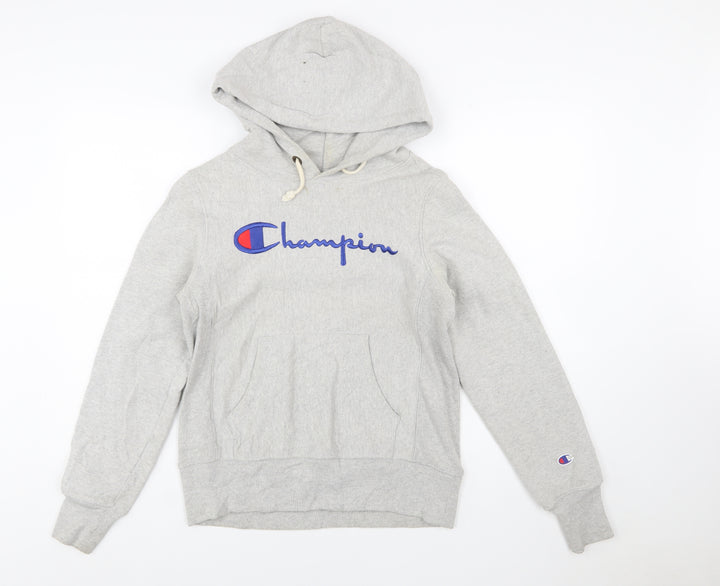 Champion Women's Grey Small Reverse Weave Pullover Hoodie