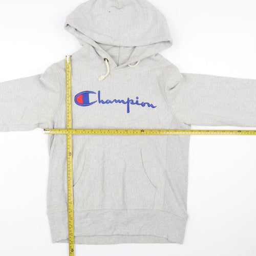 Champion Women's Grey Small Reverse Weave Pullover Hoodie