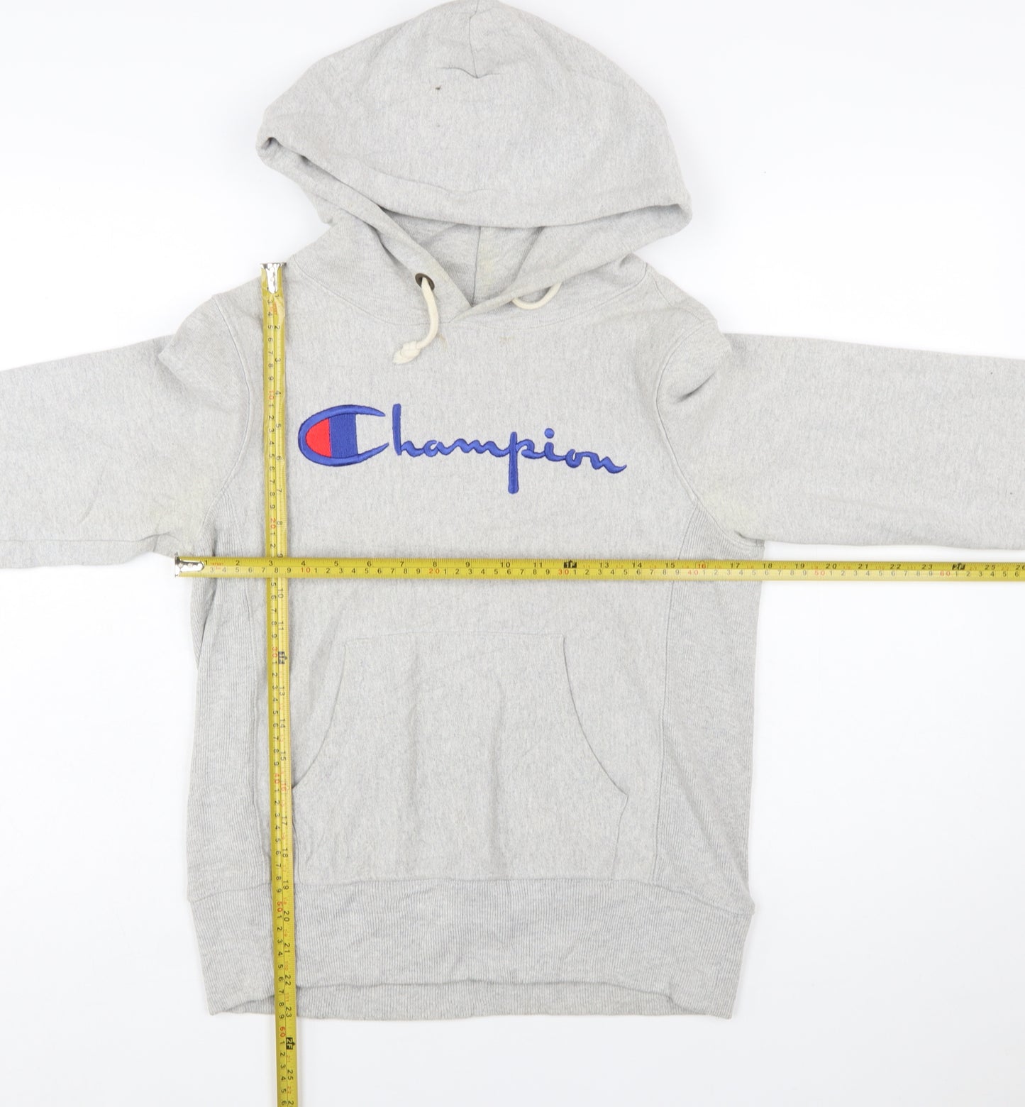 Champion Women's Grey Small Reverse Weave Pullover Hoodie