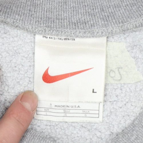 Nike Womens Grey Dallas Cowboys Pullover Sweatshirt L Vintage Sportswear