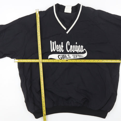 Rawlings Women's Black V-Neck Pullover Sweatshirt M West Covina Softball