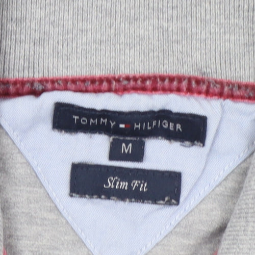 Tommy Hilfiger Women's Grey Slim Fit Polo Shirt M