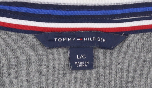 Tommy Hilfiger Womens Grey Fleece Pullover Sweatshirt Size L