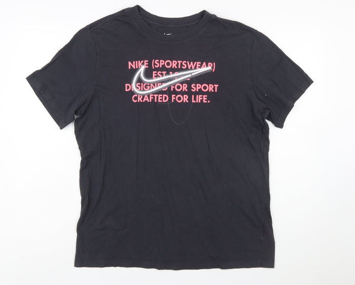 Nike Women's Black Sportswear Graphic T-Shirt Size S