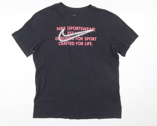 Nike Women's Black Sportswear Graphic T-Shirt Size S