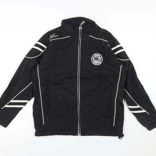 Kewl Boys Black Full Zip Track Jacket Size 10-12 Years Boulder Bison
