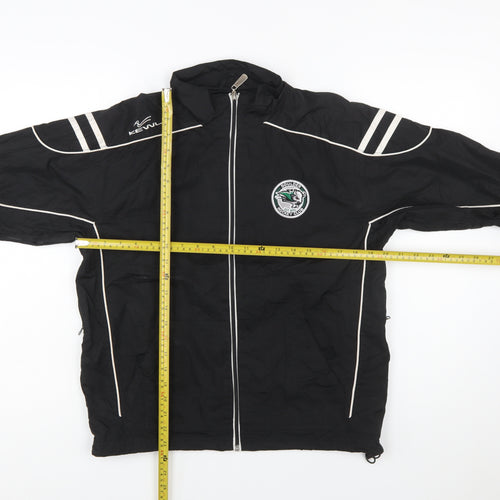 Kewl Boys Black Full Zip Track Jacket Size 10-12 Years Boulder Bison