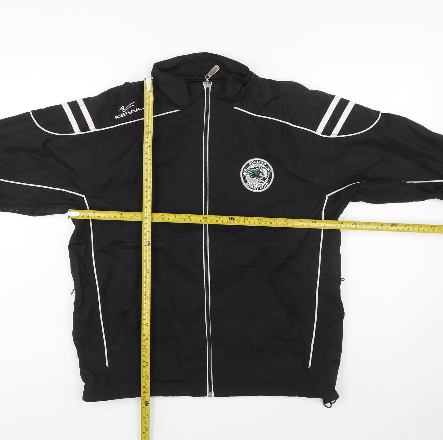 Kewl Boys Black Full Zip Track Jacket Size 10-12 Years Boulder Bison