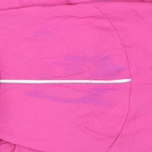 Champion Women's Pink Windbreaker Jacket Size L Zip Lightweight