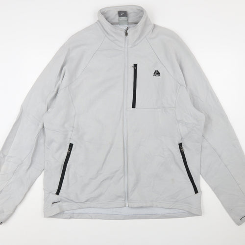 Nike ACG Men's Grey XL Full Zip Fleece Sweatshirt Jacket
