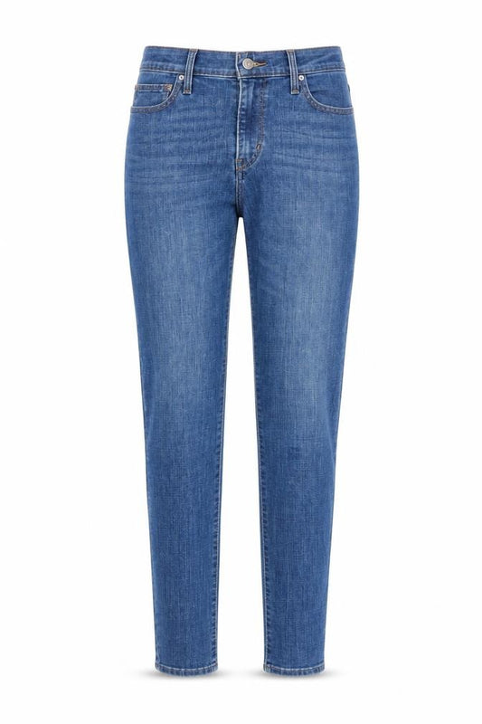 Front view of Levi Strauss Women's Blue Slimming Skinny Stretch Jeans, size 29