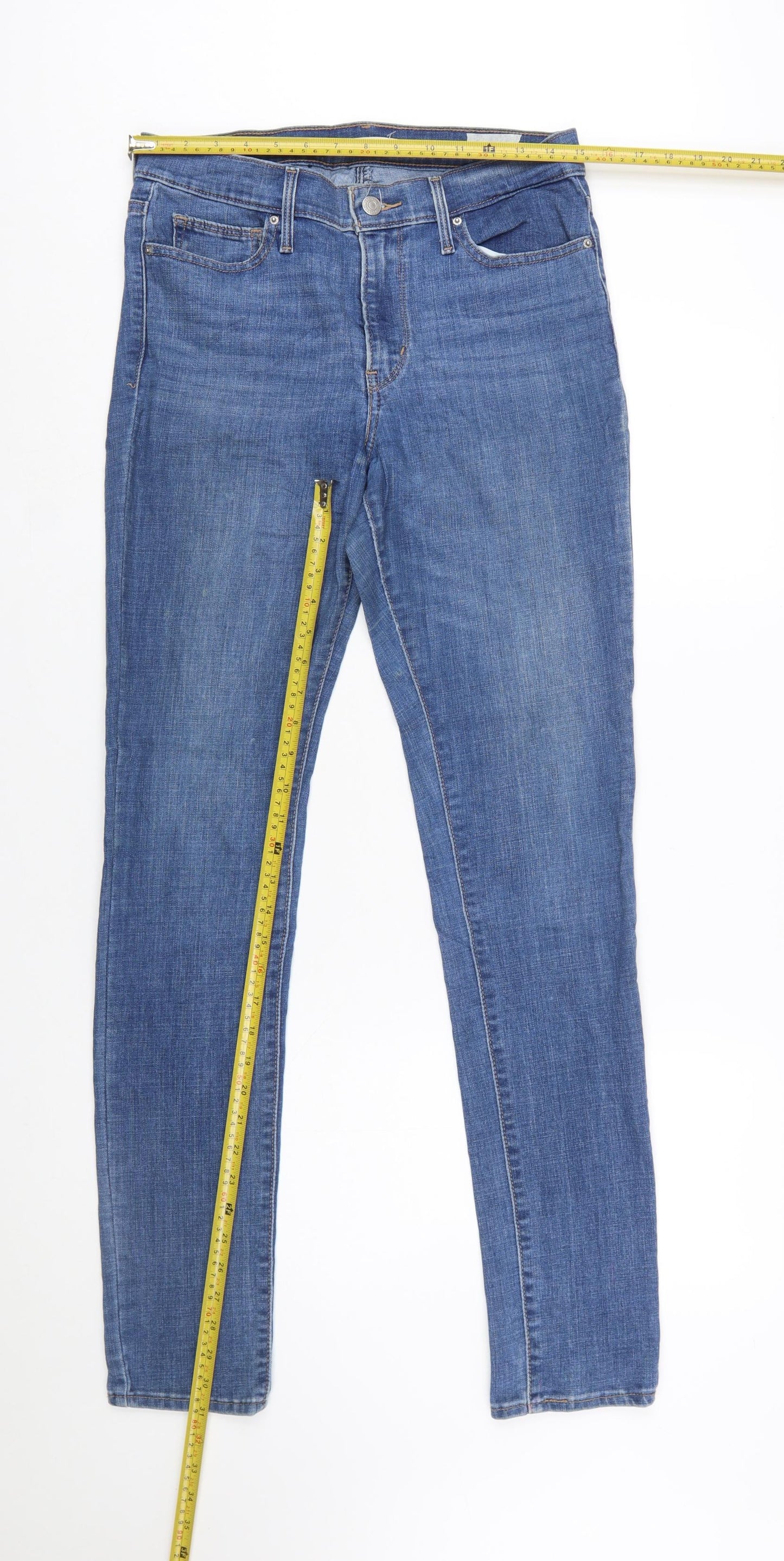Levi Strauss Women's Blue Slimming Skinny Stretch Jeans Size 29