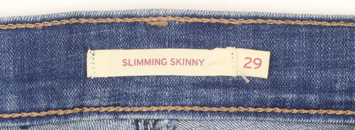 Levi Strauss Women's Blue Slimming Skinny Stretch Jeans Size 29
