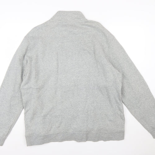 Nike Men's Grey XL Half Zip Fleece Sweatshirt Regular Fit