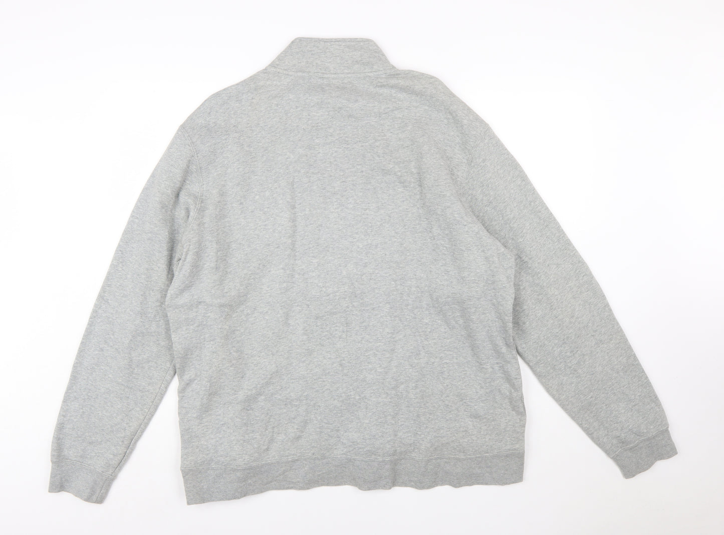 Nike Men's Grey XL Half Zip Fleece Sweatshirt Regular Fit