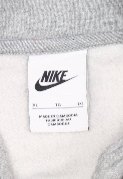 Nike Men's Grey XL Half Zip Fleece Sweatshirt Regular Fit
