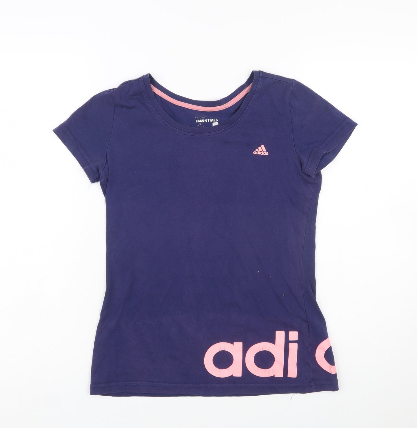 Adidas Women's Blue XS Basic Slim Fit Sports T-Shirt