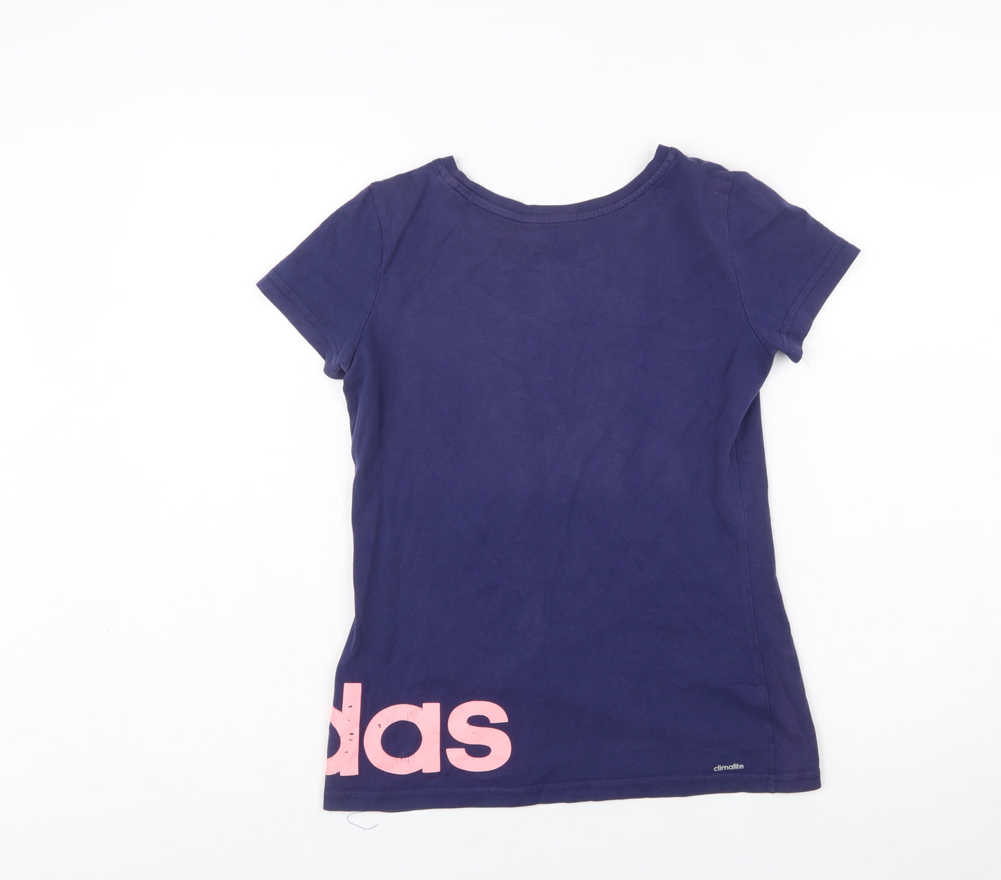 Adidas Women's Blue XS Basic Slim Fit Sports T-Shirt