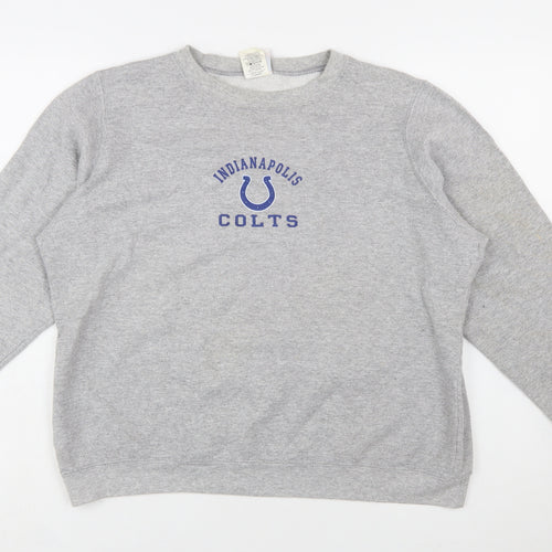 NFL For Her Grey Indianapolis Colts Women's XL Pullover Sweatshirt