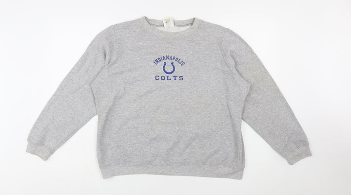 NFL For Her Grey Indianapolis Colts Women's XL Pullover Sweatshirt