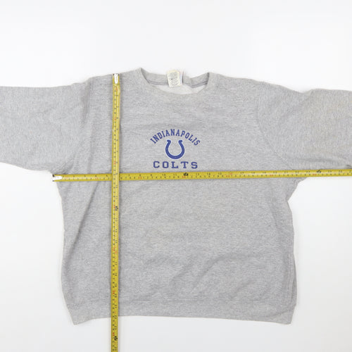 NFL For Her Grey Indianapolis Colts Women's XL Pullover Sweatshirt