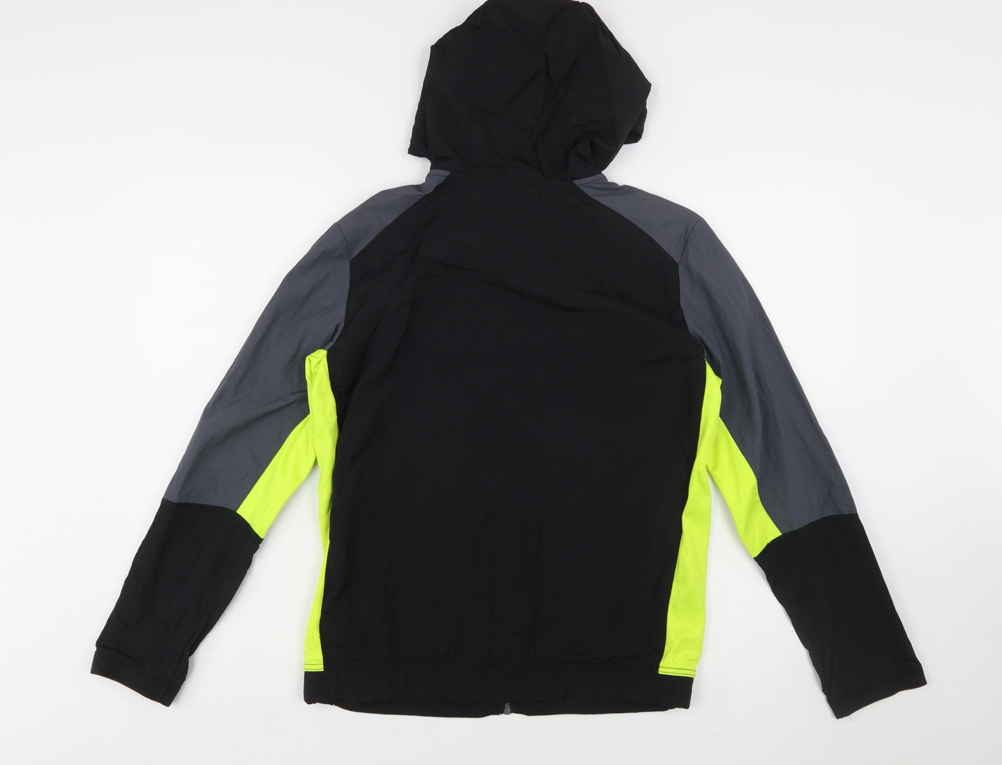 Russell Boys Black XL (14-16 Years) Hooded Windbreaker Jacket