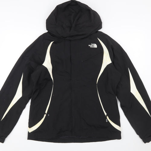 The North Face Womens Black M Ski Jacket Hooded Waterproof Mid-Length