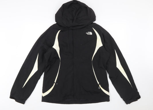The North Face Womens Black M Ski Jacket Hooded Waterproof Mid-Length