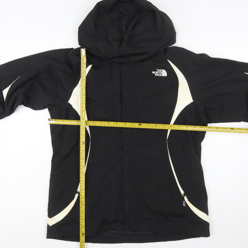 The North Face Womens Black M Ski Jacket Hooded Waterproof Mid-Length