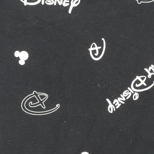 Disney Womens Black Sweatshirt L Logo Print Pullover Primark Cares